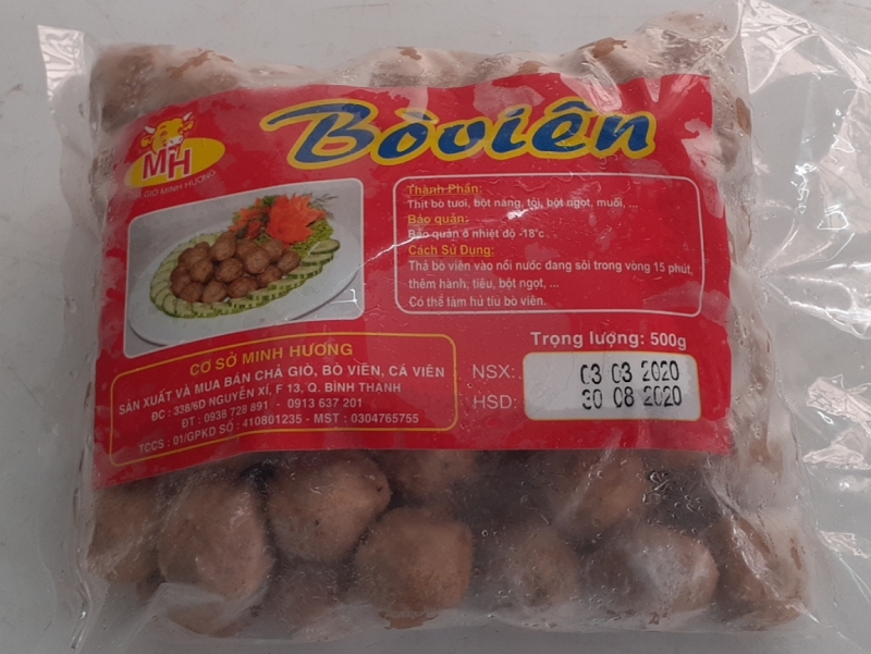 Bò Viên Minh Hương / kg 160 viên 
